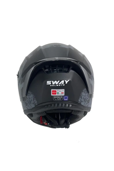 Sway KASK SW 869 SNATCH Full Face - Resim 6