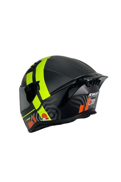 Sway 869 STRIP BLACK YELLOW KASK - 4