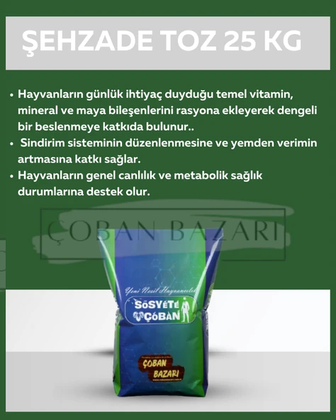 Şehzade Toz 25 kg ürün görseli