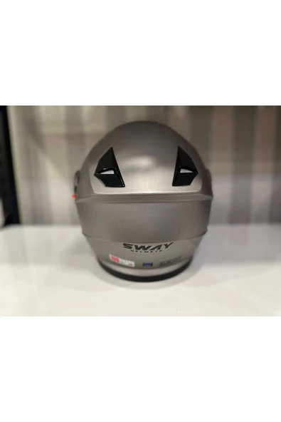 Sway KASK SWAY 926 MAT TİTANYUM ÇENE AÇILIR - Resim 5