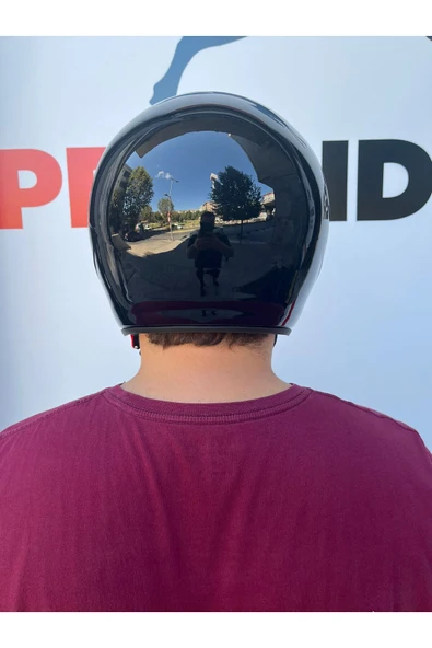 JK EGN105 ÇENE AÇIK MOTOSİKLET KASKI PARLAK SİYAH - Resim 2