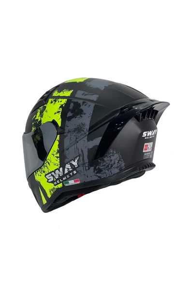 Sway KASK SW 869 SNATCH Full Face - Resim 3