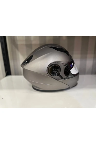 Sway KASK SWAY 926 MAT TİTANYUM ÇENE AÇILIR - Resim 2