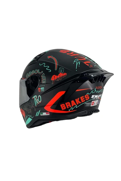 Sway KASK SW 869 DRIFT Full Face - Resim 3