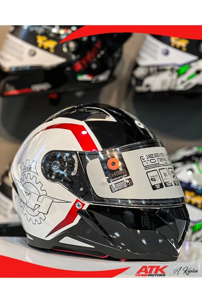 Shiro Hunter 1993 Tasarım Full Face Kask Tam Kask Vizör Kilitli Tasarım Kaplama DOT Sertifikalı Kask ürün görseli