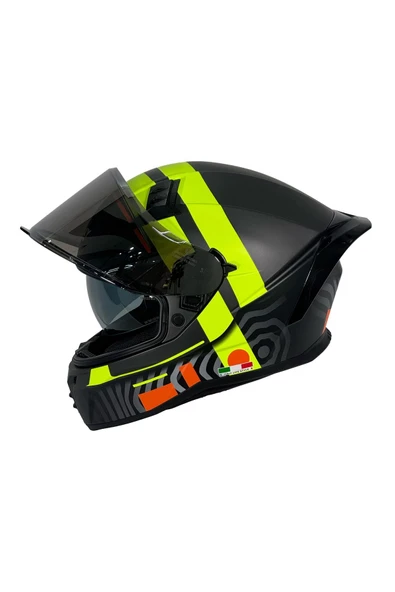Sway 869 STRIP BLACK YELLOW KASK - 3