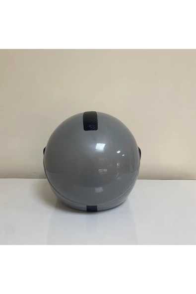 Motosiklet Yarım Kask Gri Kırılmaz - Resim 4
