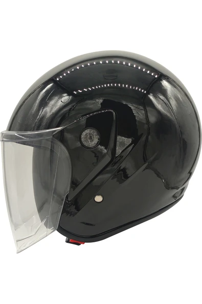 Free-M F-22 SİYAH YARIM KASK ürün görseli