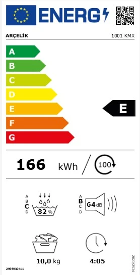 Arçelik 1001 KMX 10 Kg Kurutma Makinesi - Resim 3