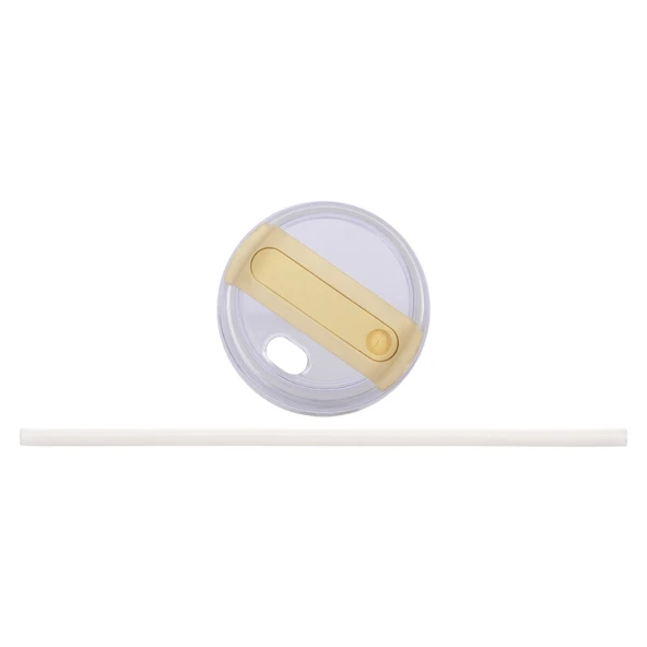 Sip Voyage Krem Paslanmaz Çelik Pipetli Termos Bardak 900ml - 3