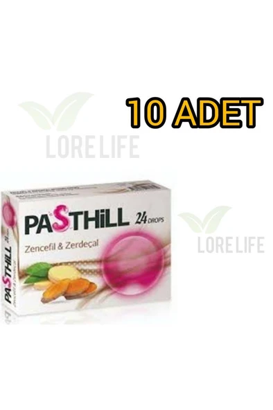Pasthill Zencefil & Zerdeçal 24 Pastil 10'Lu PAKET (SKT:08/2028) ürün görseli