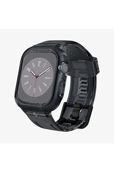 Spigen Apple Watch 45mm (Seri 9/8/7) Kılıf & Kordon Kayış Liquid Crystal Pro Space Crystal - ACS04173 Teşhir - 2