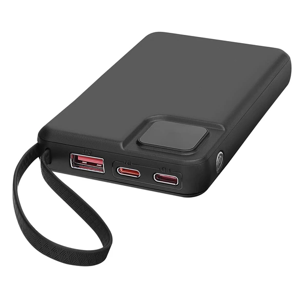 NCT PLUS OMI Series P10 10000mAh PD20W + QC3.0 18W 15W Magsafe + Watch Beyaz LCD Taşınabilir Pil Şar - 2