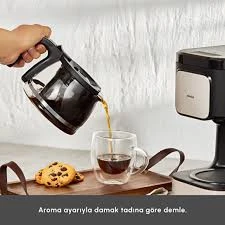 Karaca Just Coffee Aroma 2 In 1 Filtre Kahve ve Çay Demleme Makinesi Bej - 3