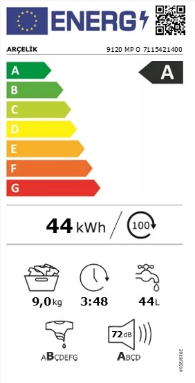 Arçelik 9120 MP O 9 Kg Çamaşır Makinesi - Resim 3