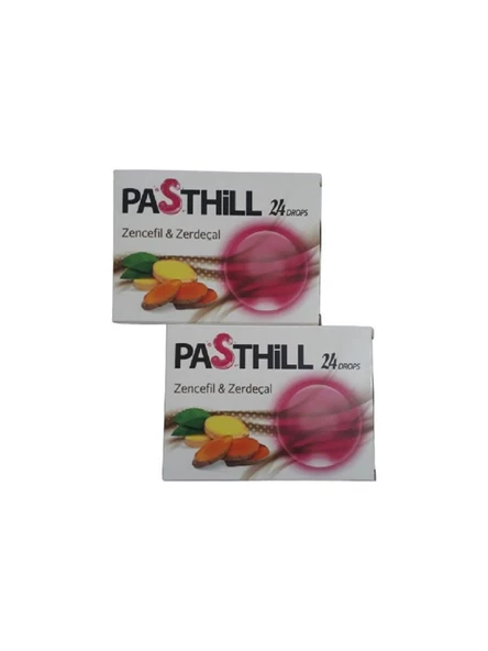 Pasthill Zencefil & Zerdeçal 24 Pastil 2'Li PAKET (SKT:08/2028) ürün görseli 1