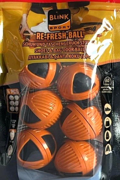 Blink Sport Re-Fresh Ball Ayakkabı ve Çanta 6’lı Koku Giderici Top - 3