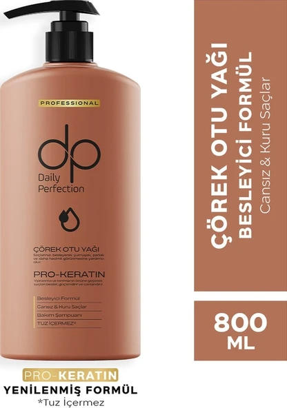 Dp Daily Perfection Şampuan Çörek Otu Yağı 800 ML - 2
