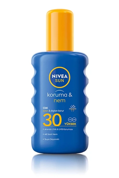 Nivea Sun SPF30 Güneş Koruyucu & Nemlendirici Vücut Spreyi – UVA & UVB Yüksek Koruma, 200 ml - Resim 2