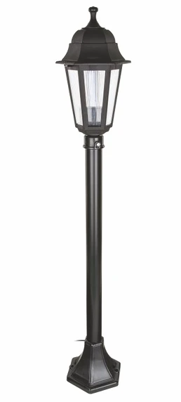 ZERPA 6854 Optik Altıgen Siyah Bahçe Direk 1 MT E27 Duy ürün görseli