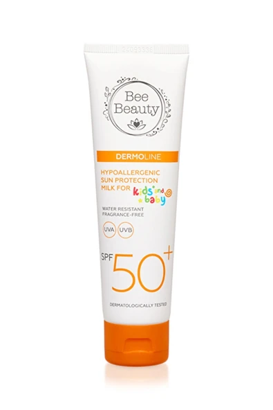 Bee Beauty Hipoalerjenik Çocuk & Bebek Güneş Sütü SPF50+ – Hassas Ciltler İçin Yüksek Koruma, 100 ml