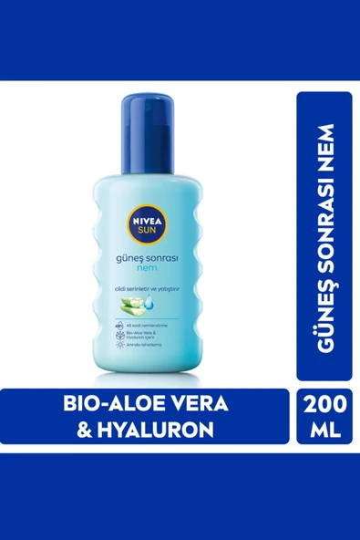 Nivea Sun Güneş Sonrası Nemlendirici Sprey – Cildi Ferahlatıcı ve Onarıcı Bakım, 200 ml