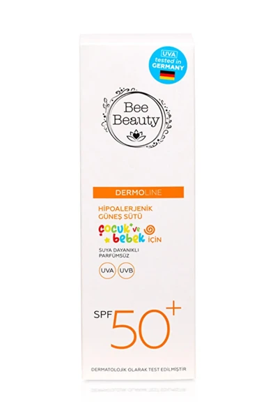 Bee Beauty Hipoalerjenik Çocuk & Bebek Güneş Sütü SPF50+ – Hassas Ciltler İçin Yüksek Koruma, 100 ml - 2