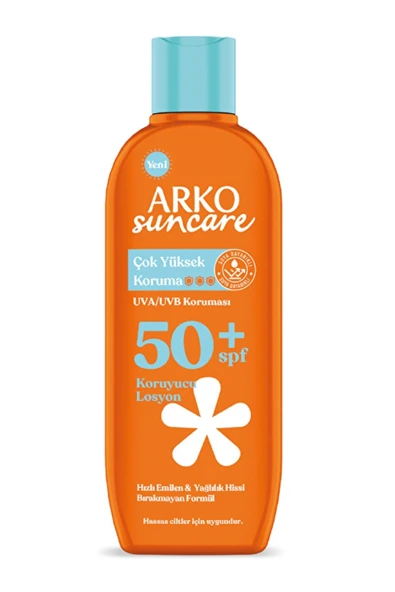 Arko Sun Care SPF50+ Güneş Koruyucu Losyon – Yüksek UVA & UVB Koruması, 200 ml ürün görseli