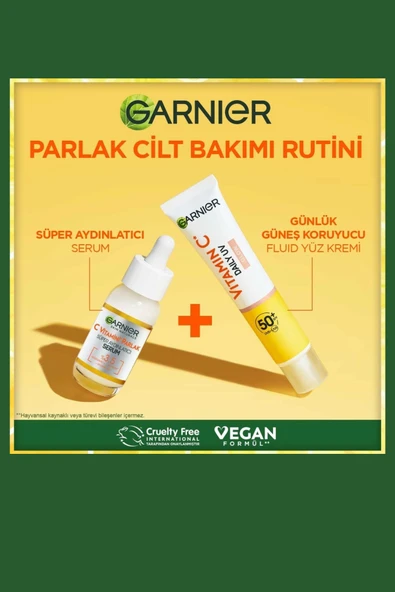 Garnier C Vitamini Parlak Güneş Koruyucu Yüz Kremi SPF50+ – Işıltılı Günlük Fluid Doku, 40 ml - 6