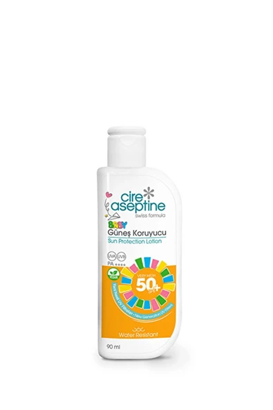 Cire Aseptine Çocuk Güneş Koruyucu Losyon SPF50+ – Hassas Ciltlere Özel Yüksek Koruma, 90 ml ürün görseli