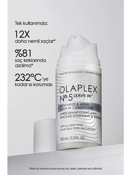 Olaplex No.5 Leave-In Moisturize & Mend Cond.  Güçlendirici Durulanmayan Saç Kremi - 100 ml - Resim 2