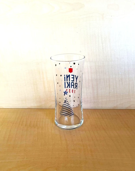 1 ADET YILBAŞI TEMALI YENİ RAKI BARDAĞI - 2