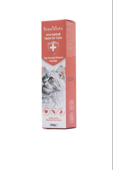 Brave Paws Anti Hairball Tüy Yumağı Önleme Desteği 100 gr
