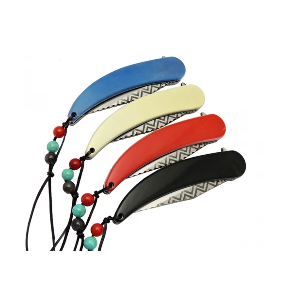 Apache MC-A046RD İndian Koleksiyon Çakı 21cm - Kızılderili Desenli Plastik Sap - 1