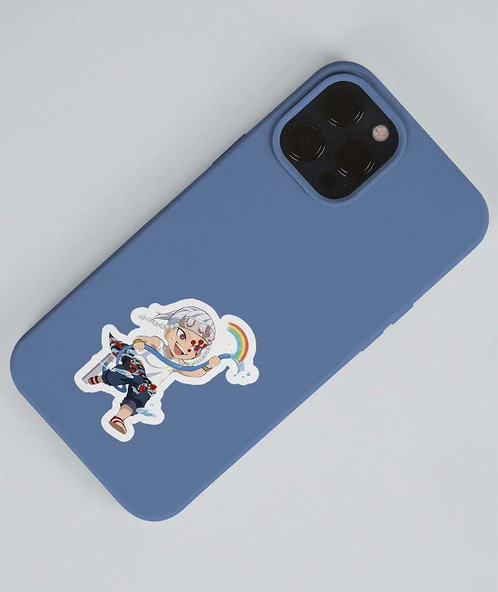 Gyomei Himejima -Tengen Uzui-Demon Slayer parlak kağıt 2 Li Set Anime Sticker Çıkartma-kimetsu no yaiba - 3