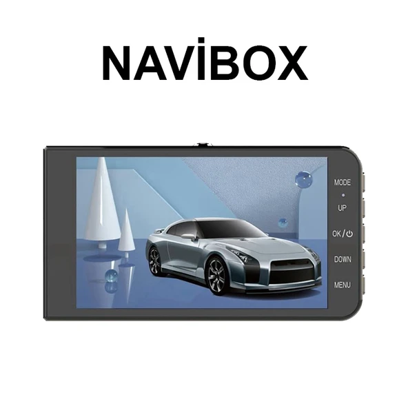 Navibox 140 Açılı 1080P DVR Ekranlı Yol Kayıt Kamerası NV2140E Ön Arka Kamera ürün görseli