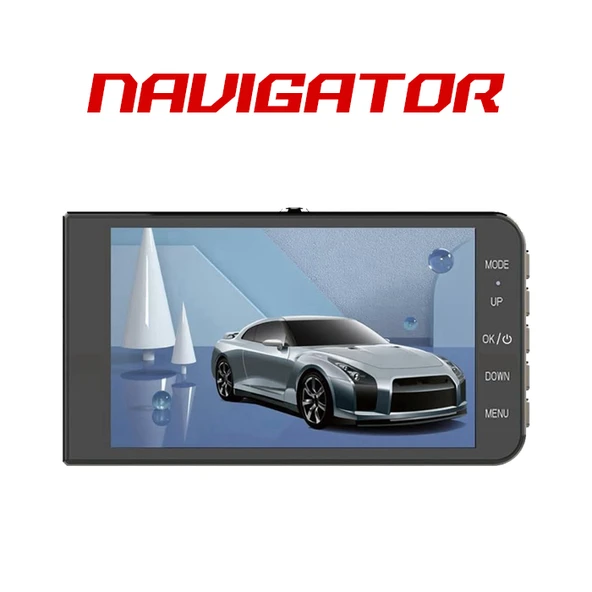 Navigator 180 Açılı 1080P DVR Ekranlı Yol Kayıt Kamerası NG2180E Ön Arka Kamera - Resim 3