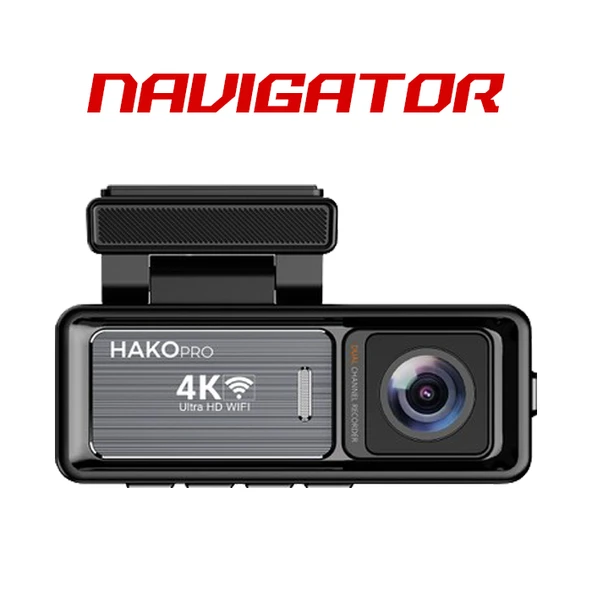 Navigator Hako Pro 180 Açılı 4K DVR Ekranlı Wi-Fi Yol Kayıt Kamerası CMR120 Ön Arka Kamera ürün görseli