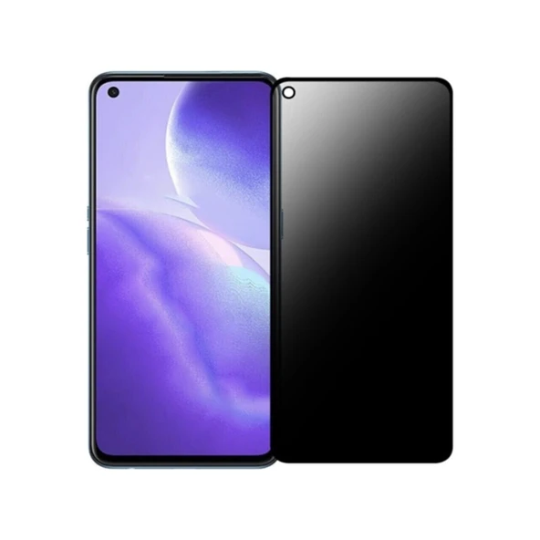 Oppo Reno 4 Lite Mat Hayalet Ekran Privacy Tam Kaplayan Kırılmaz Cam Seramik Nano Ekran Koruyucu ürün görseli