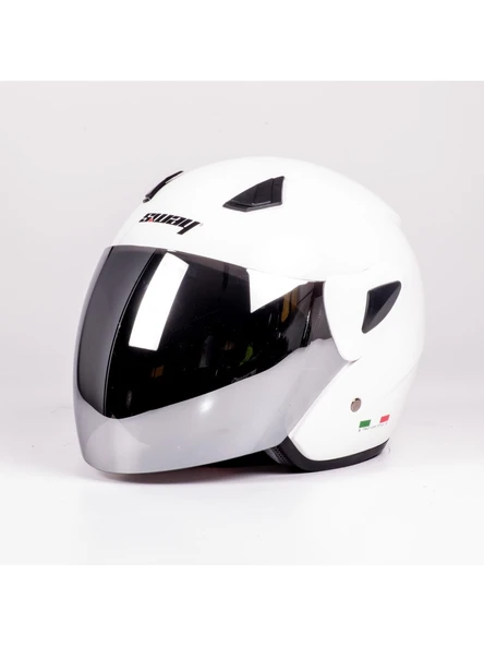 SWAY 702B VİZÖRLÜ YARIM KASK BEYAZ SMALL - 3