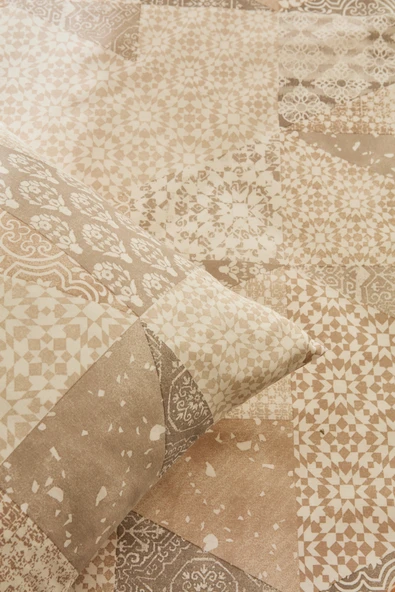 Lea Çift Kişilik Nevresim Takımı Bej - Resim 8