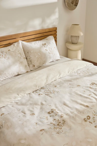 Slove Çift Kişilik Nevresim Takımı Gri - Resim 6