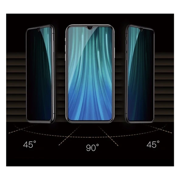 Oppo A5 2020 Mat Hayalet Ekran Gizli Privacy Tam Kaplayan Kırılmaz Cam Seramik Nano Ekran Koruyucu ürün görseli