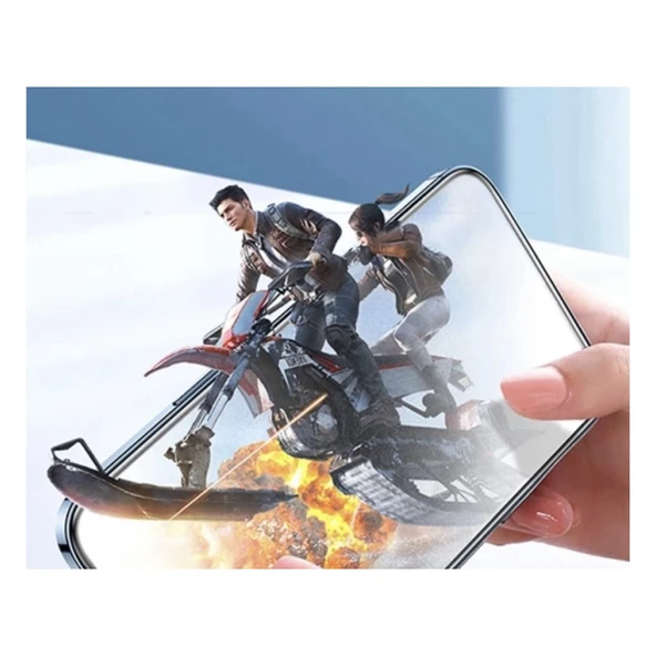 Xiaomi Redmi Note 9s Mat Hayalet Ekran Gizli Privacy Tam Kaplayan Kırılmaz Seramik Ekran Koruyucu - Resim 3