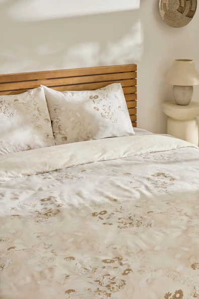 Slove Çift Kişilik Nevresim Takımı Gri - Resim 7