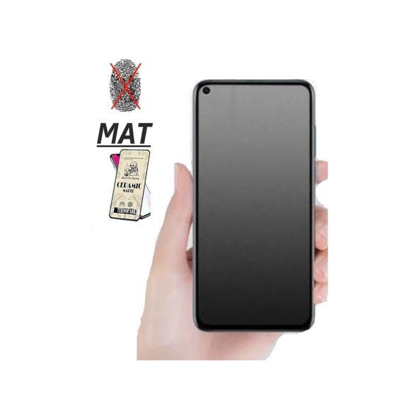 Huawei P40 Lite E Mat Ekran Seramik Tam Kaplayan Kırılmaz Cam Nano Ekran Koruyucu ürün görseli