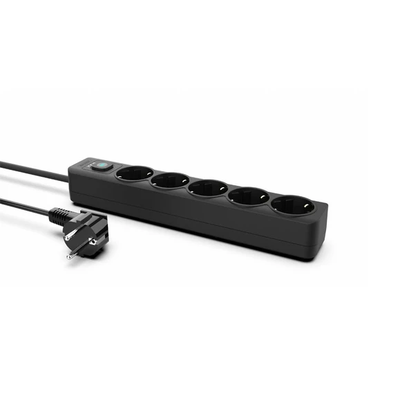 Inca IPW-44SY 5 Port Akım Korumalı Led Tuşlu Priz 1.5M - Siyah - 1