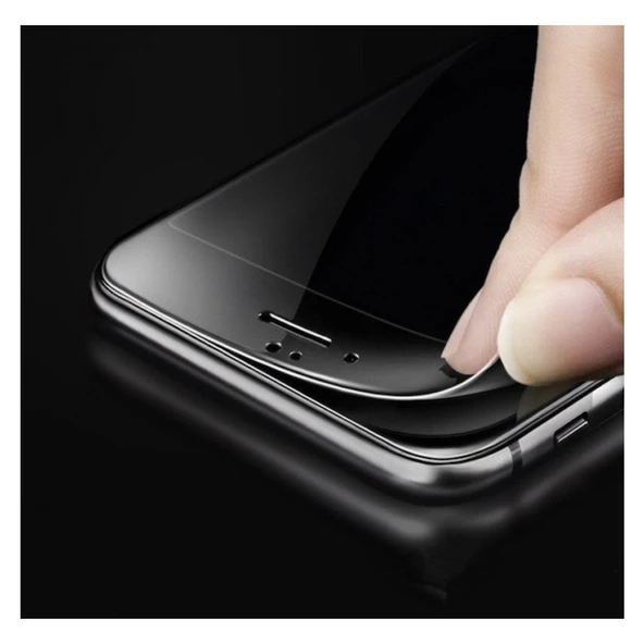Iphone 6s Mat Ekran Seramik Tam Kaplayan Kırılmaz Cam Nano Ekran Koruyucu Siyah - 3