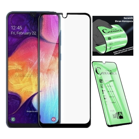 Samsung A31 Ekran Koruyucu Seramik Nano Cam Esnek Tam Full Kaplayan Kırılmaz - Resim 3