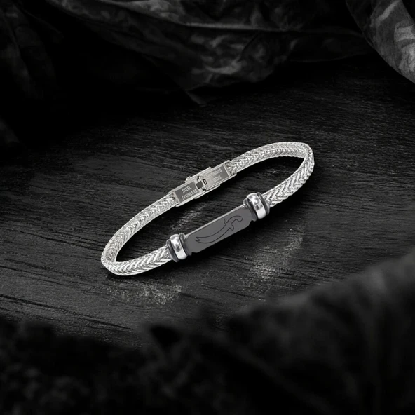 Zülfikar Kılıç Çelik Hasır Örgülü Ayarlanabilir Bileklik 31831G5D3M - Resim 2